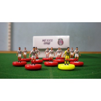Subbuteo Andrew Table Soccer Mexico 1998 away kit on WSB Professional bases